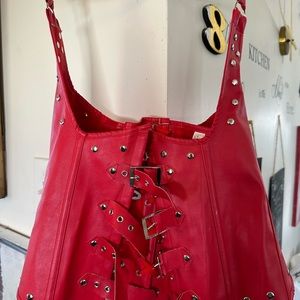 ❤️‍🔥NWOT red over the neck corset❤️‍🔥